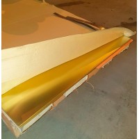 Лист латунный ДПРНМ 10x1000x2000 мм Л63 ГОСТ 931-90