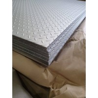 Лист нержавеющий рифленый чечевица 1x1250x2500 мм 12Х18Н10Т ГОСТ 8568-77