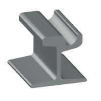 Рельсы РТ58 стальные трамвайные 12 м Э76 ГОСТ 55941-2014