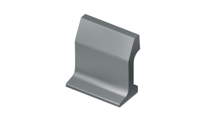 рельсы РК50 стальные контррельсовые 3 м Э76Т купить в Ижевске