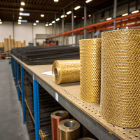 Сетка латунная 0,5x0,5x0,1 мм Л80 ГОСТ 6613-86