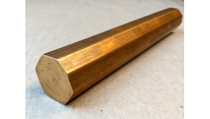 Шестигранник бронзовый 36 мм БрАМц9-2 фото шестигранник бронзовый 36 мм БрАМц9-2 купить в Ижевске