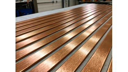 Шина бронзовая 125x8 мм БрАМц9-2 фото шину бронзовую 125x8 мм БрАМц9-2 купить в Ижевске