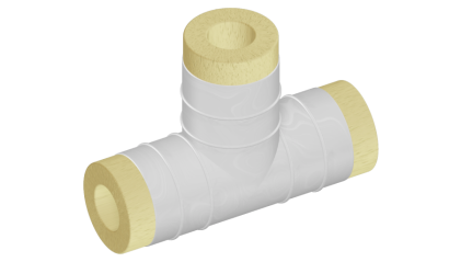 Скорлупа ППУ-ОЦ для тройника 159x159 мм фото скорлупу ППУ-ОЦ для тройника 159x159 мм купить в Ижевске