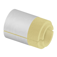 Скорлупа ППУ фольгированная 159x40 мм для труб ГОСТ 30732-2020