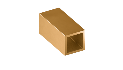 трубу латунную профильную квадратную ДКВНТ 48x48x4 мм Л68 купить в Ижевске