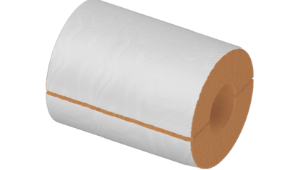 Цилиндр теплоизоляционный базальтовый 102x80x1000 мм НГ Ц 100 фото цилиндр теплоизоляционный базальтовый 102x80x1000 мм НГ Ц 100 купить в Ижевске