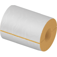 Цилиндр теплоизоляционный минераловатный вырезной оцинкованный 1020x50x1000 мм НГ Ц 100 ГОСТ 23208-2022